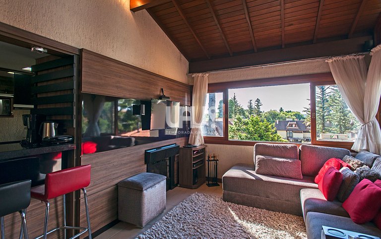 VILLA 303 COBERTURA 3D COM OFURÔ EM CONDOMÍNIO COM PISCINA!