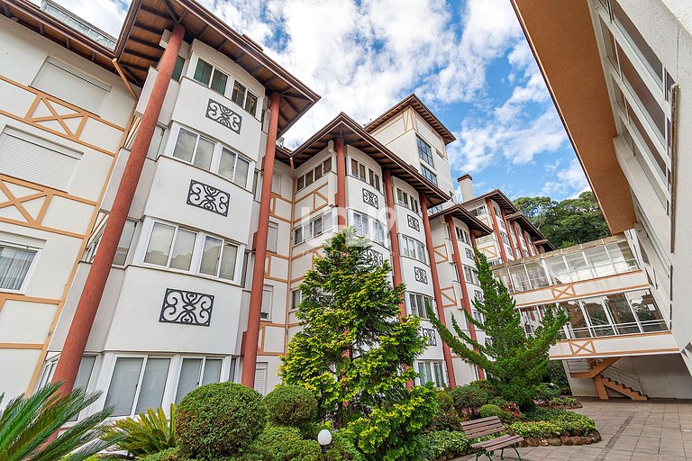 Gramado Village 608 - 4 pax Em cond. com piscina!