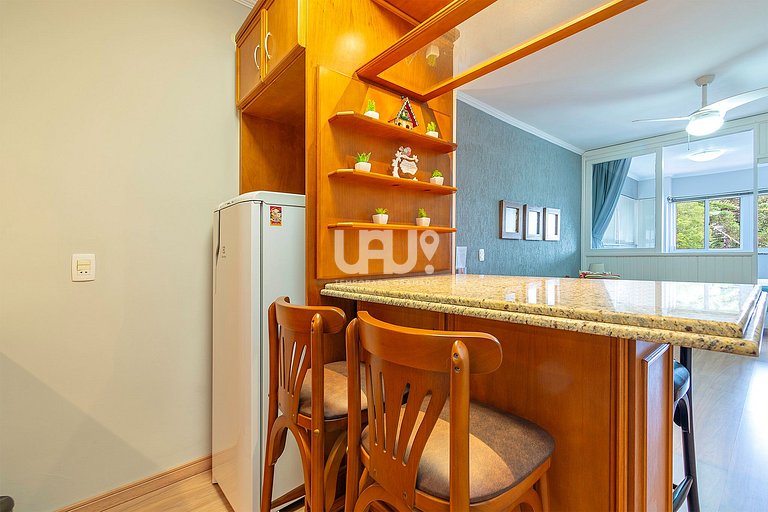 Gramado Village 608 - 4 pax Em cond. com piscina!