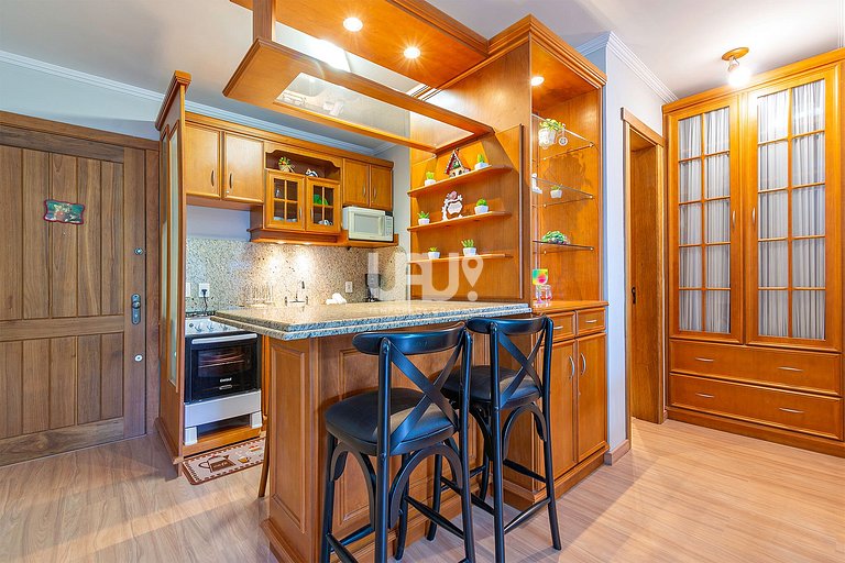 Gramado Village 608 - 4 pax Em cond. com piscina!