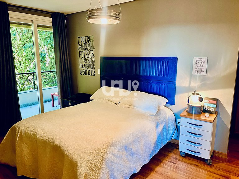 No coração de Gramado | 3 suítes+lareira+tudo a pé