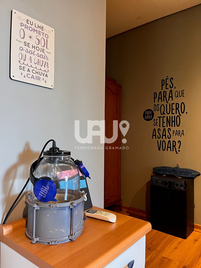 No coração de Gramado | 3 suítes+lareira+tudo a pé