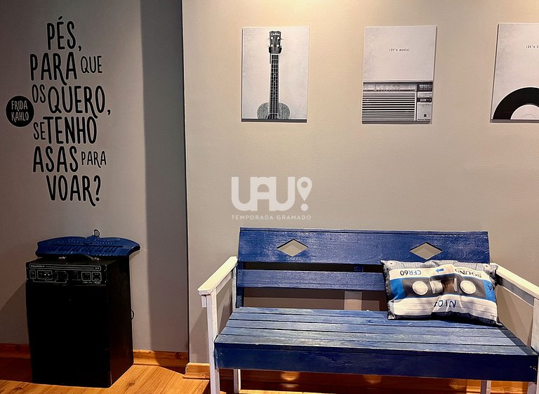 No coração de Gramado | 3 suítes+lareira+tudo a pé