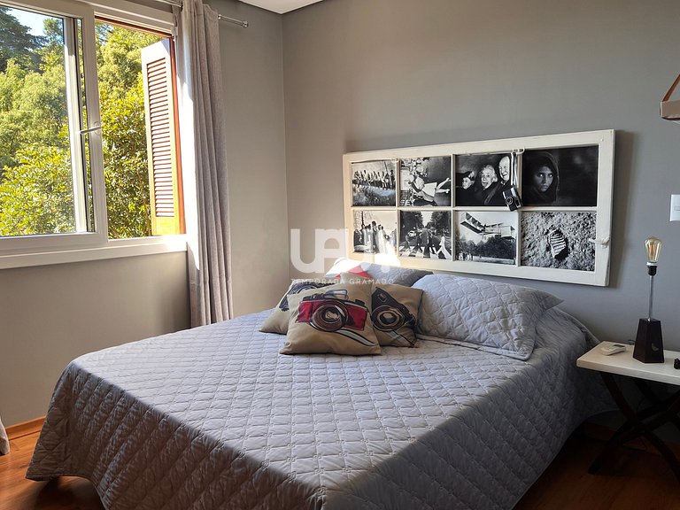 No coração de Gramado | 3 suítes+lareira+tudo a pé