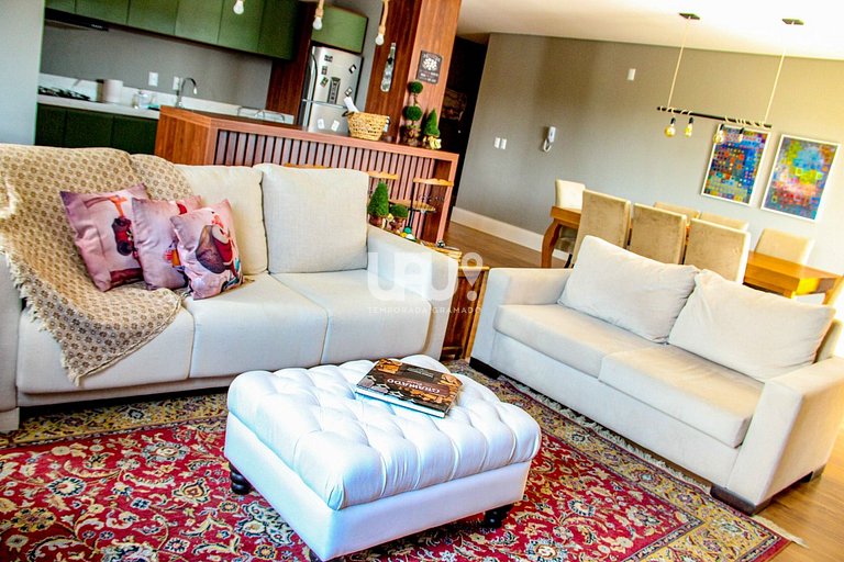 No coração de Gramado | 3 suítes+lareira+tudo a pé